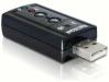 Hangkártya DeLock Sound Adapter Virtual 7.1 USB2.0
