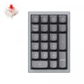 Billentyűzet Keychron Q0 Mechanical Swappable RGB USB Gateron G Pro Red Numeric Keyboard Grey