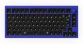 Billentyűzet Keychron Q1 QMK Custom Mechanical RGB Keyboard Barebone ISO Knob Navy Blue UK
