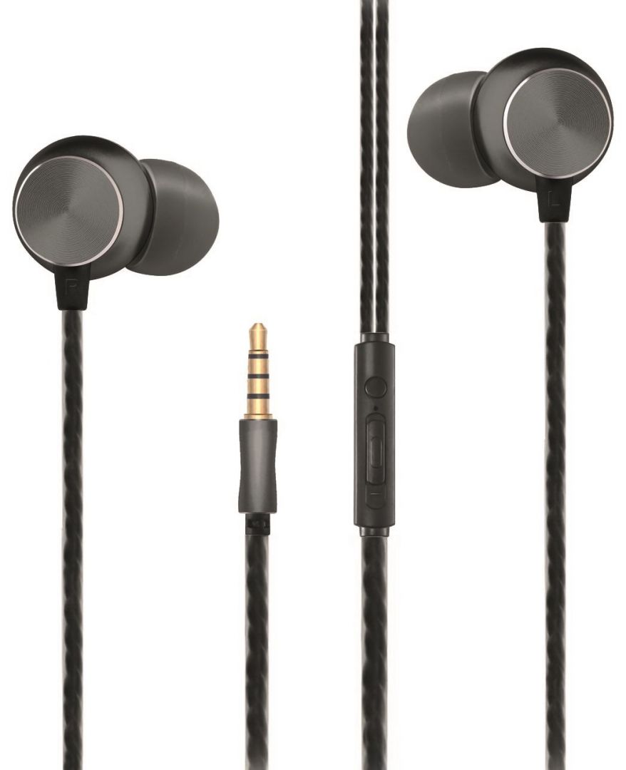2GO Delux In-Ear Stereo Headset Black/Silver 2GO Delux In-Ear Stereo Headset Black/Silver