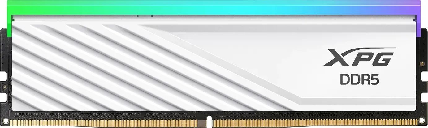 Memória A-Data 16GB DDR5 6000MHz Lancer Blade RGB White Memória A-Data 16GB DDR5 6000MHz Lancer Blade RGB White