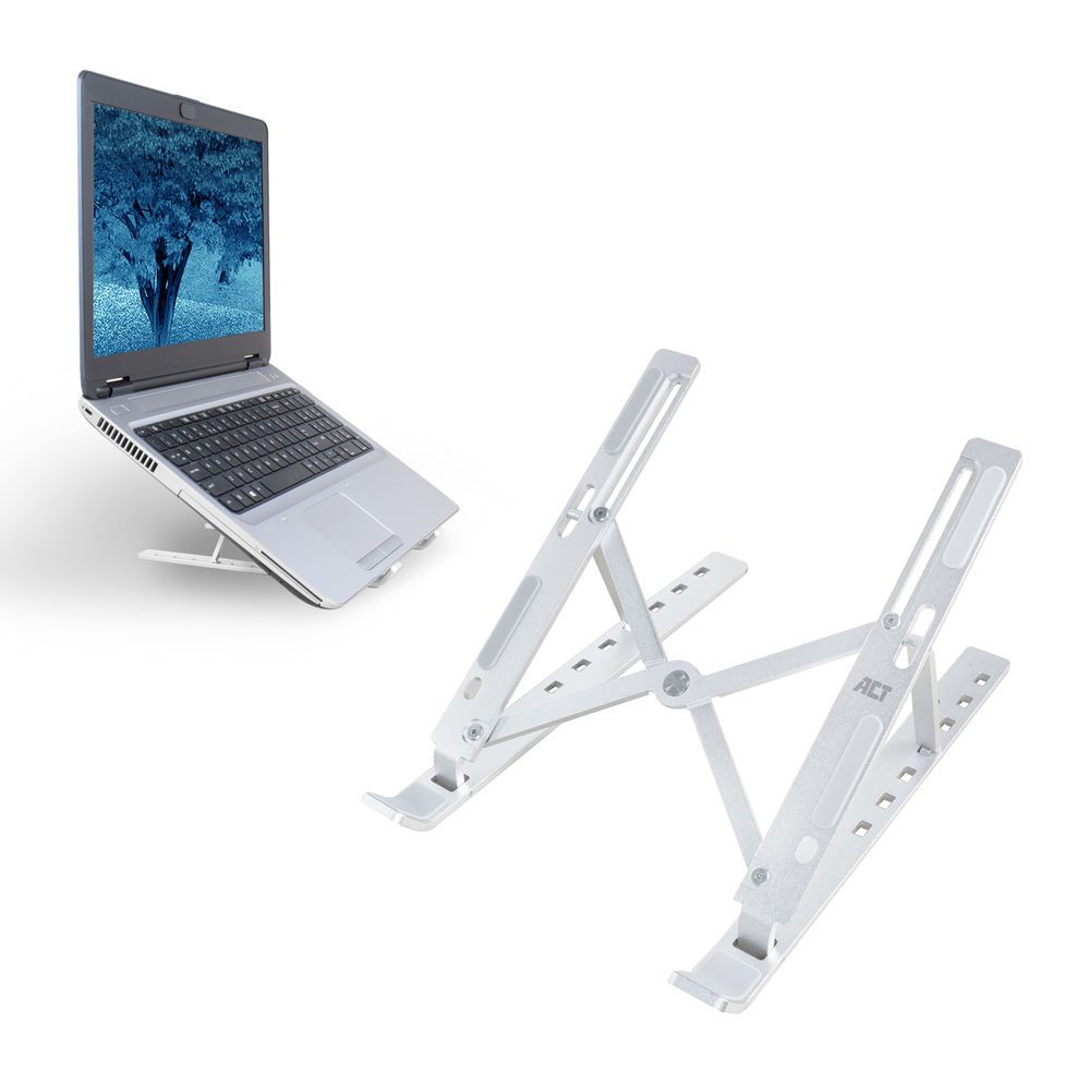 Notebook kiegészítő ACT AC8120 Foldable laptop stand aluminium 7 positions height adjustable Notebook kiegészítő ACT AC8120 Foldable laptop stand aluminium 7 positions height adjustable