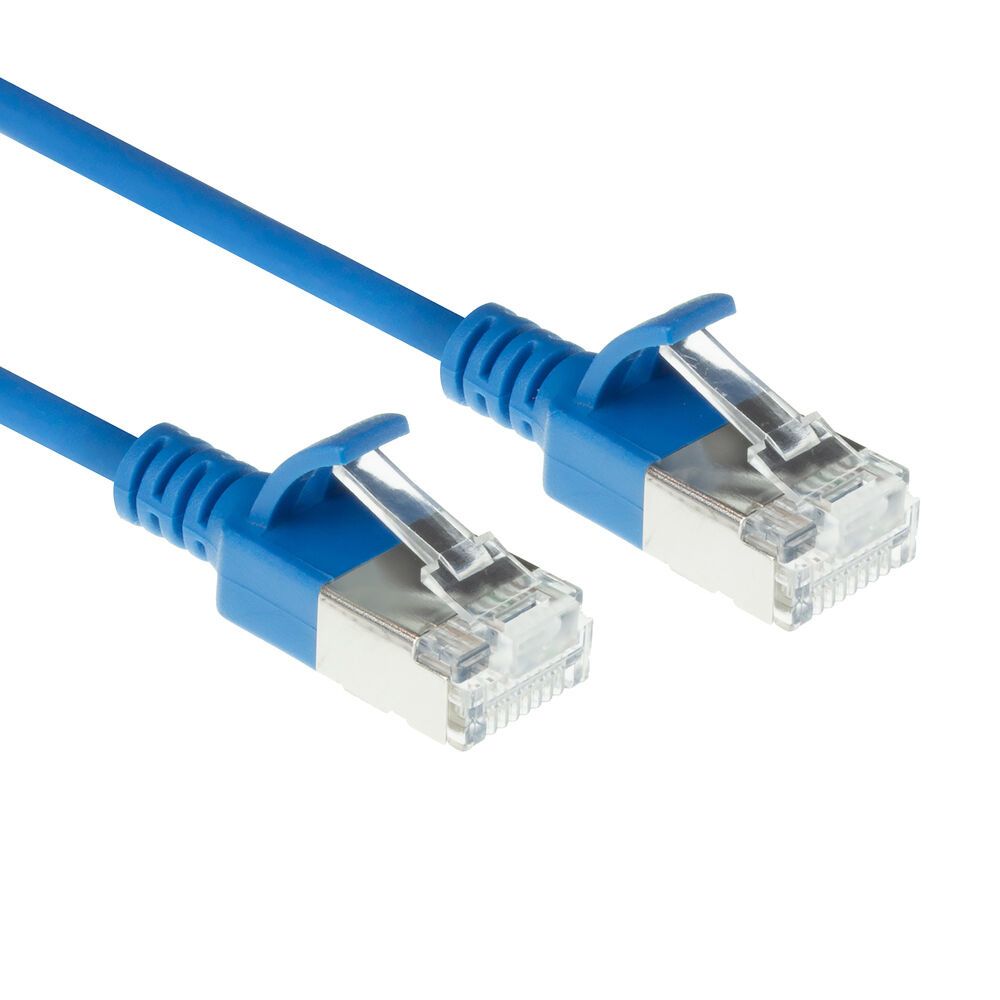 Hálózati kábelek ACT CAT6A S-FTP Patch Cable 7m Blue