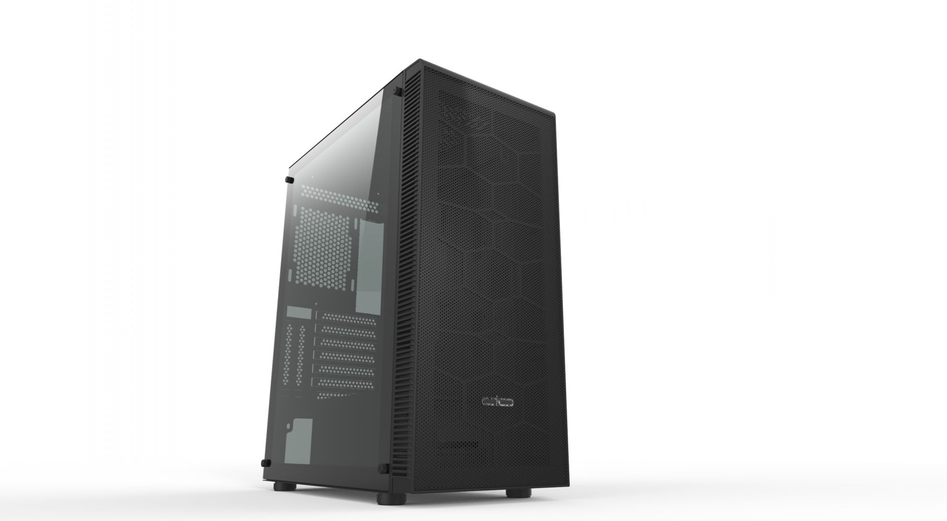 Ház AIO Zephyr Tempered Glass Black Ház AIO Zephyr Tempered Glass Black