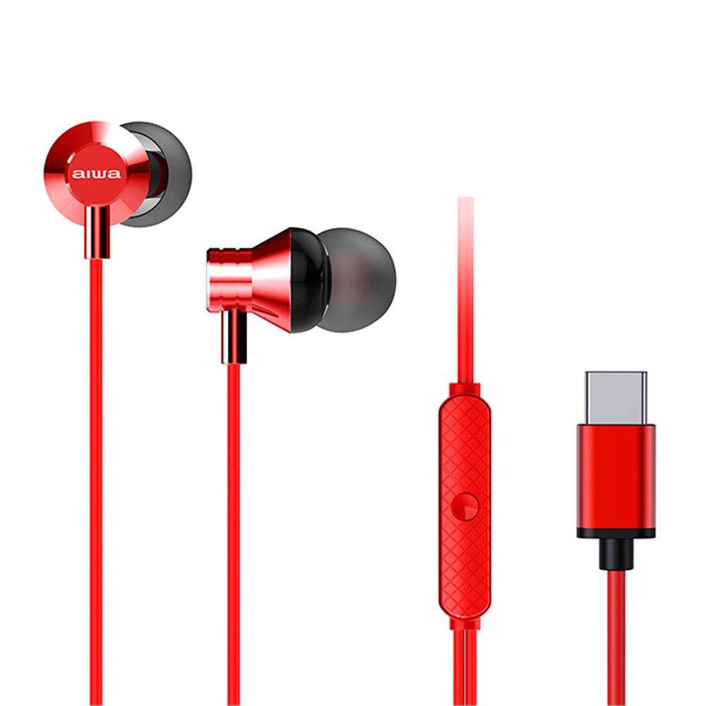 Aiwa ESTM-50USB-C/RD In-Ear Headset Red Aiwa ESTM-50USB-C/RD In-Ear Headset Red