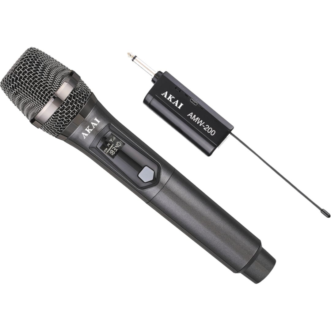Akai AMW-200 Wireless Microphone Black Akai AMW-200 Wireless Microphone Black