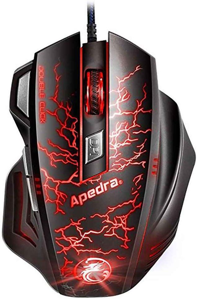 Egér Apedra A7 Gamer Black/Red Egér Apedra A7 Gamer Black/Red