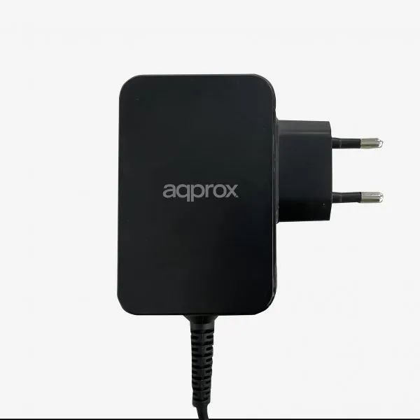 Notebook kiegészítő Approx 65W power adapter for laptops, tablets smartphones Type C Black Notebook kiegészítő Approx 65W power adapter for laptops, tablets smartphones Type C Black