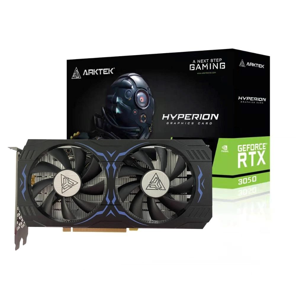 Videókártya Arktek GeForce RTX3050 8GB DDR6 Hyperion