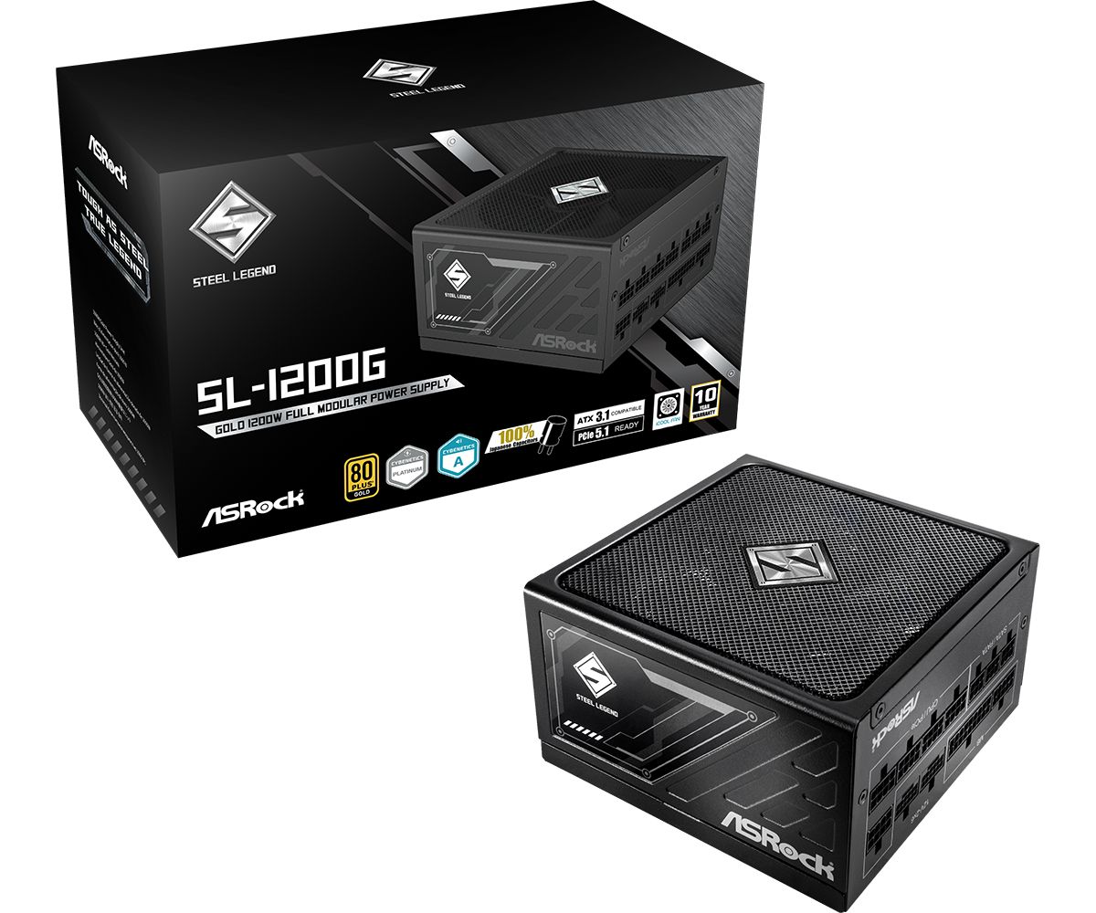 ASRock 1200W 80+ Gold Steel Legend SL-1200G