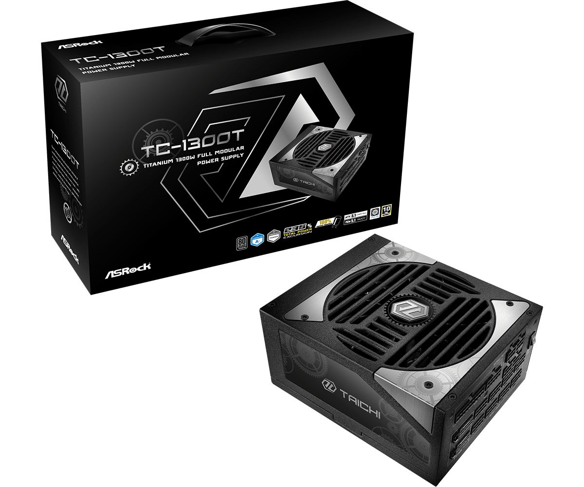 ASRock 1300W 80+ Titanium Taichi Series TC-1300T ASRock 1300W 80+ Titanium Taichi Series TC-1300T
