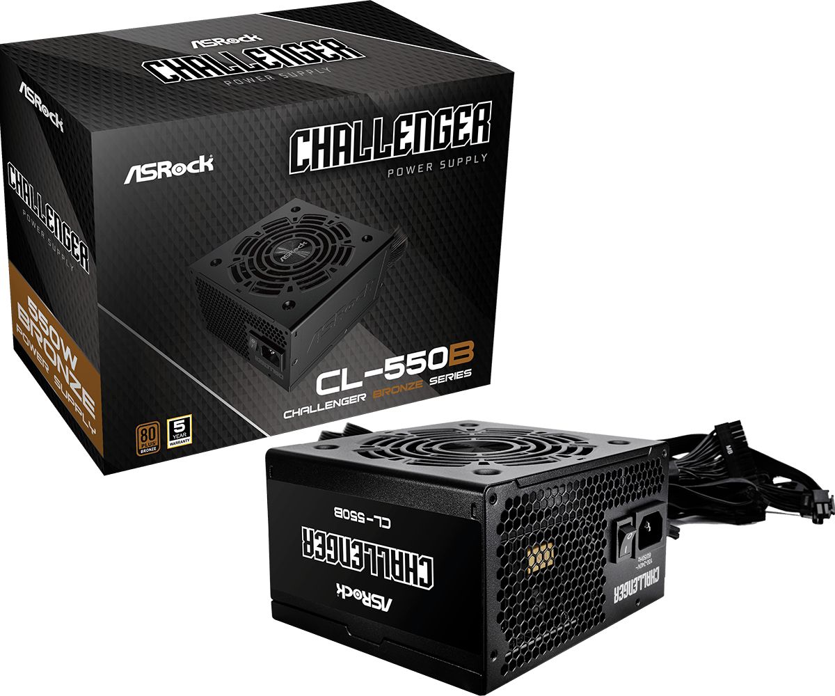 ASRock 550W 80+ Bronze Challenger CL-550B ASRock 550W 80+ Bronze Challenger CL-550B