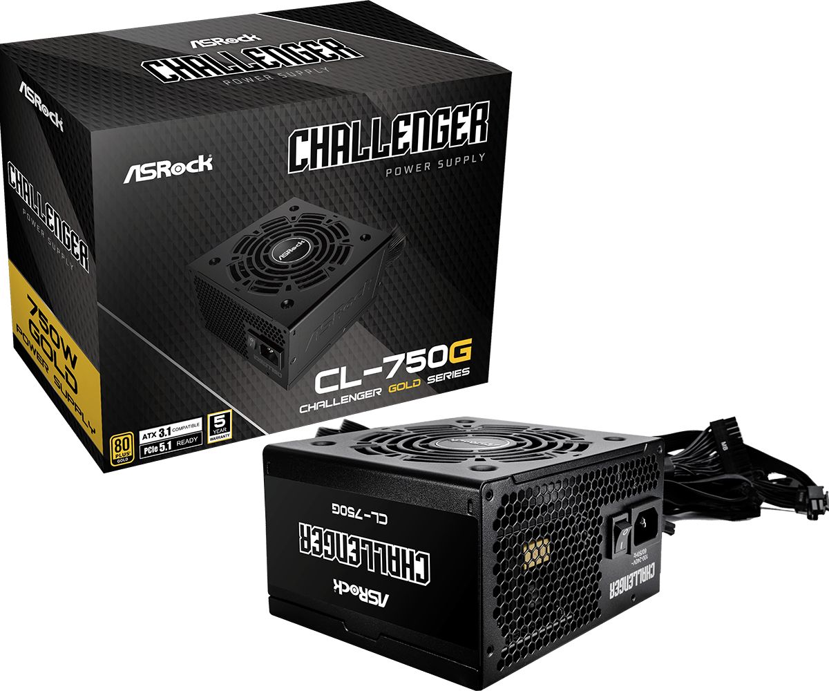 Tápegység ASRock 750W 80+ Gold Challenger CL-750G