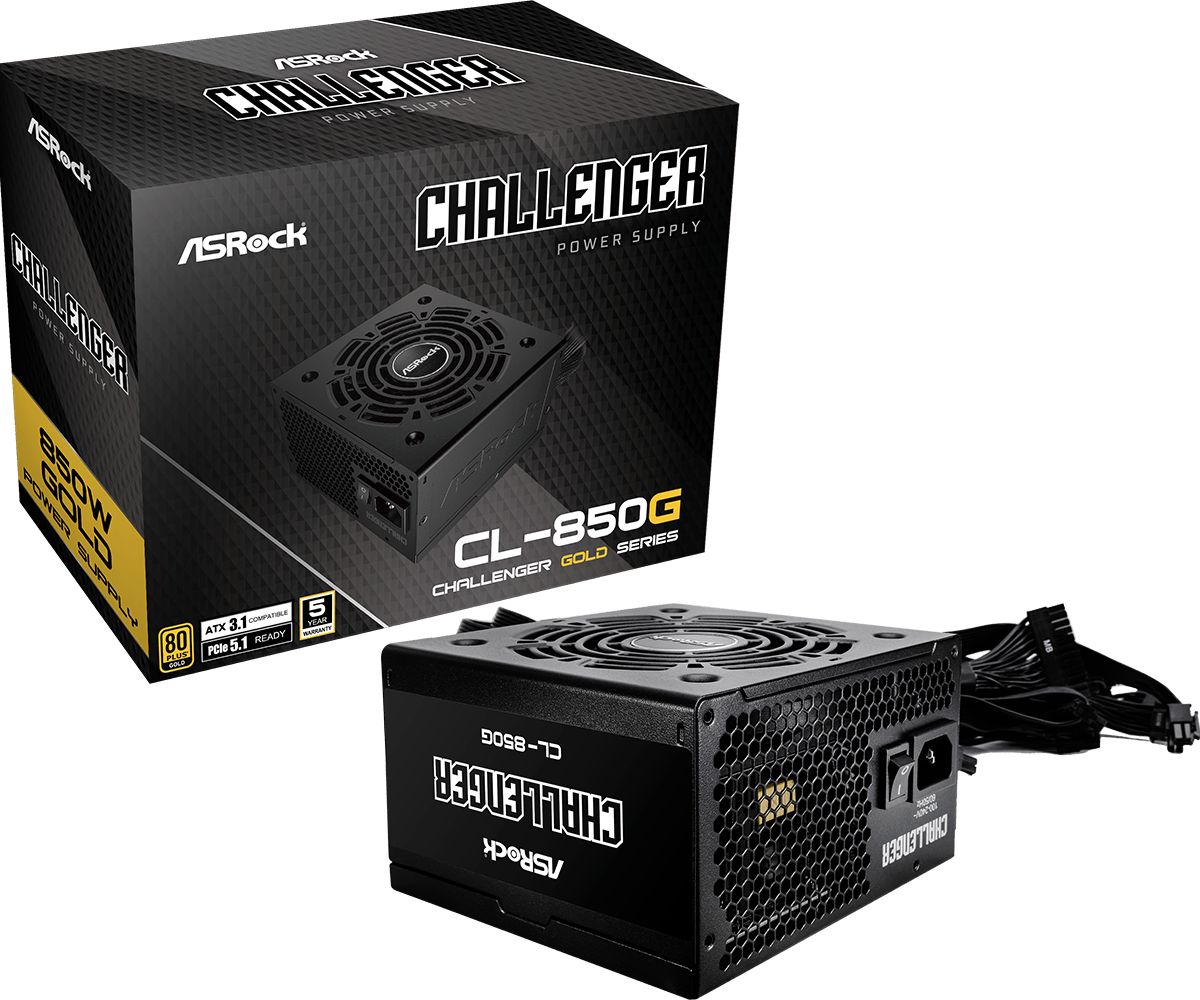 Tápegység ASRock 850W 80+ Gold Challenger CL-850G Tápegység ASRock 850W 80+ Gold Challenger CL-850G