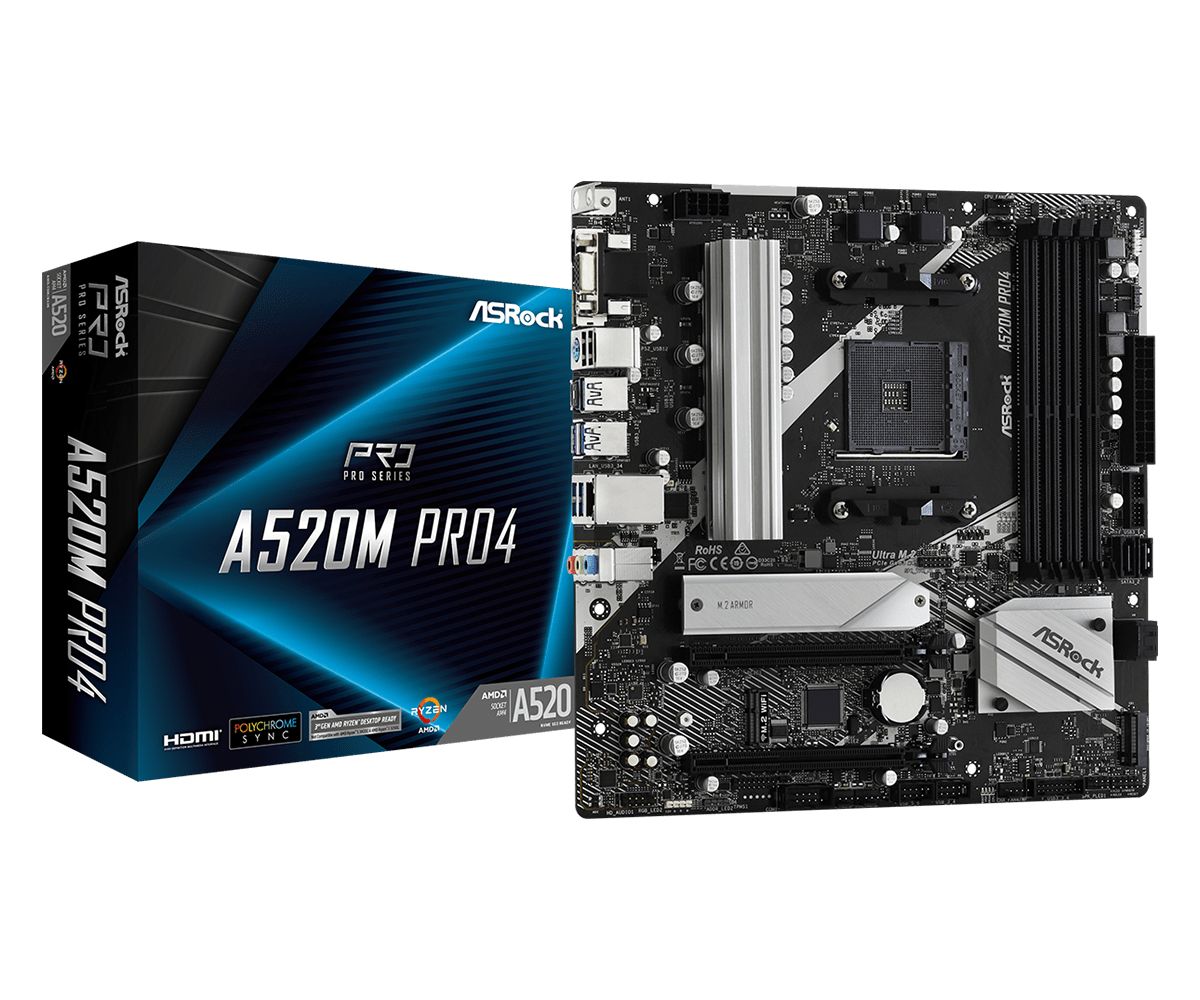 Alaplap ASRock A520M PRO4 Alaplap ASRock A520M PRO4