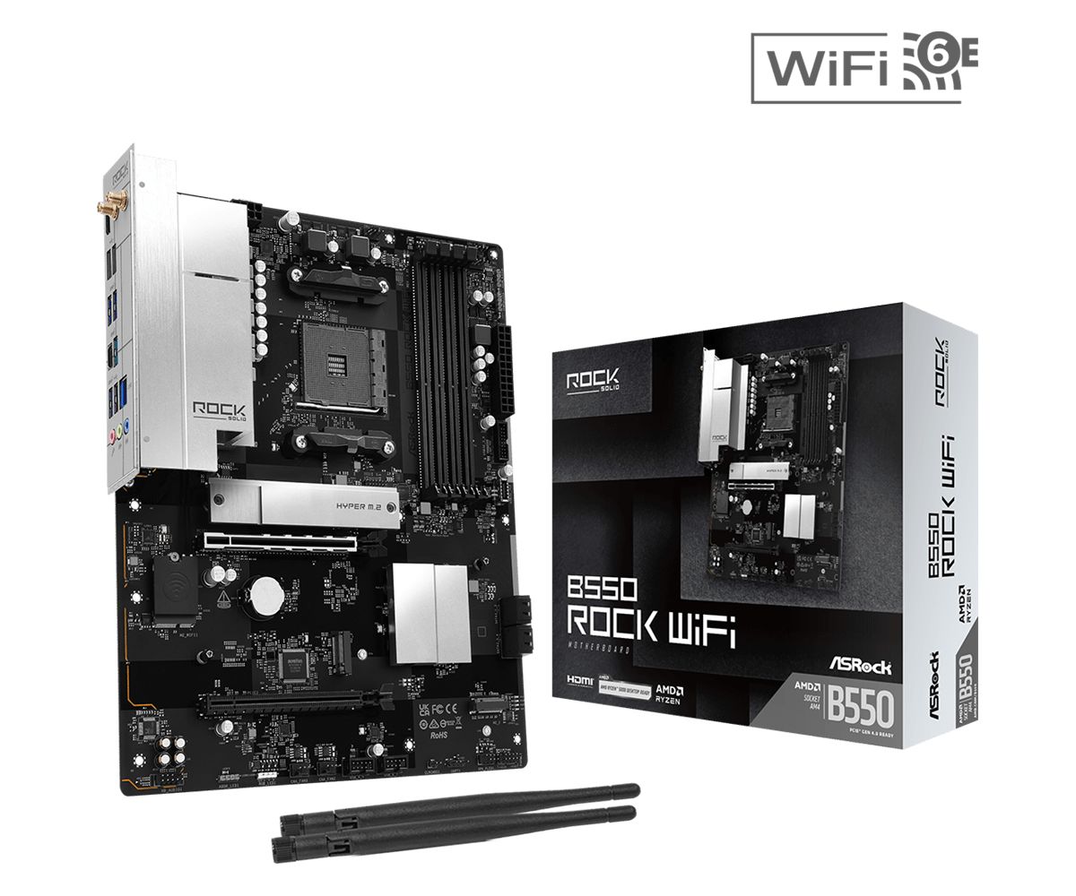 Alaplap ASRock B550 ROCK WIFI