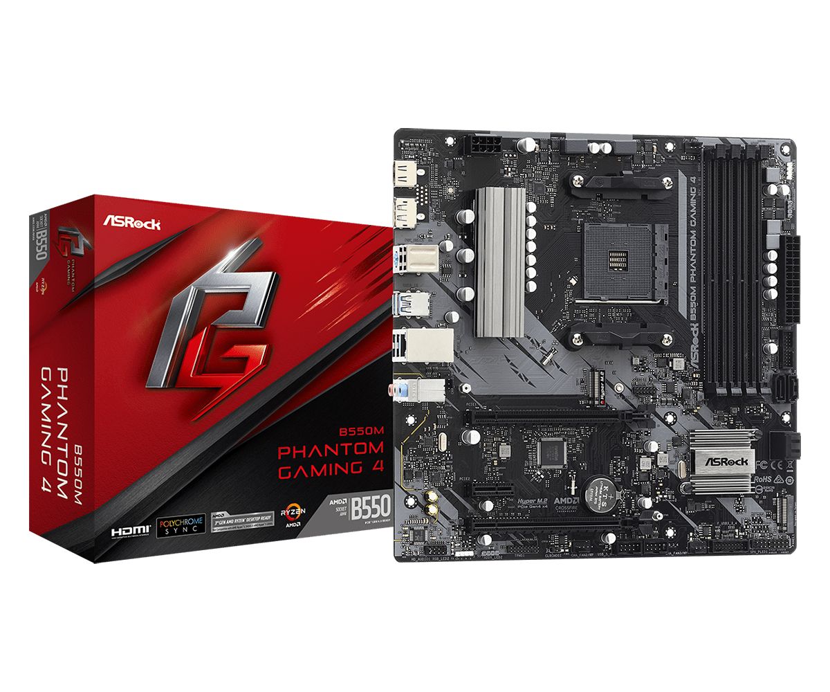 Alaplap ASRock B550M PHANTOM GAMING 4 Alaplap ASRock B550M PHANTOM GAMING 4
