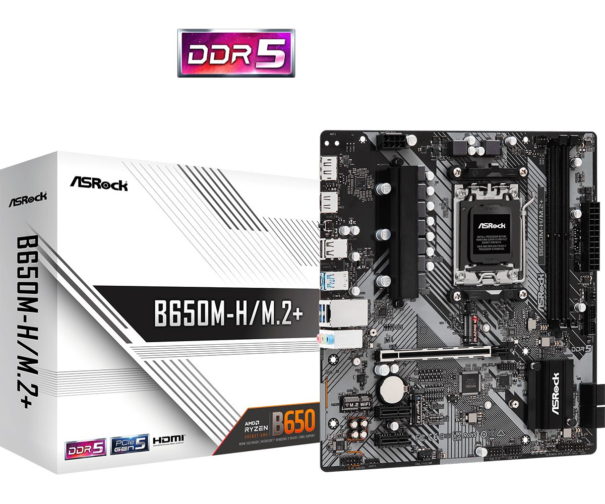 Alaplap ASRock B650M-H/M.2+ Alaplap ASRock B650M-H/M.2+