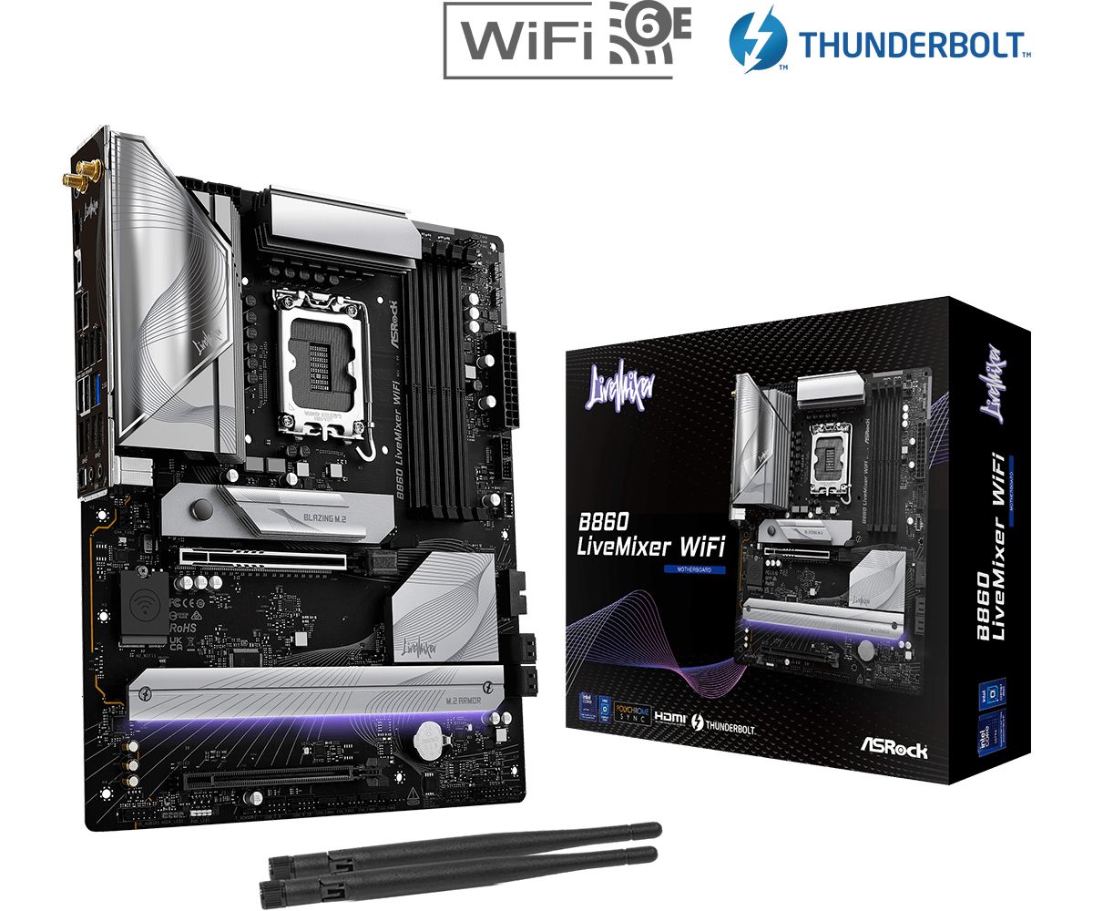Alaplap ASRock B860 LIVEMIXER WIFI Alaplap ASRock B860 LIVEMIXER WIFI