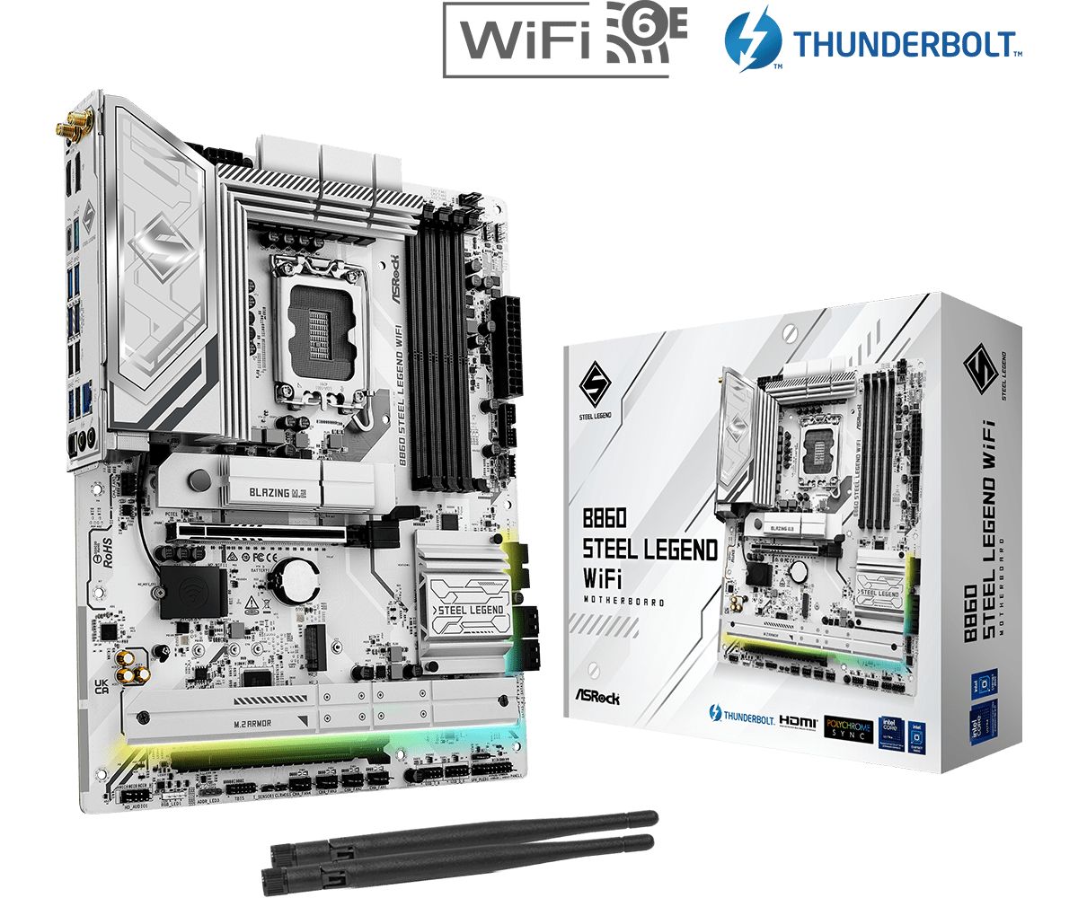Alaplap ASRock B860 STEEL LEGEND WIFI