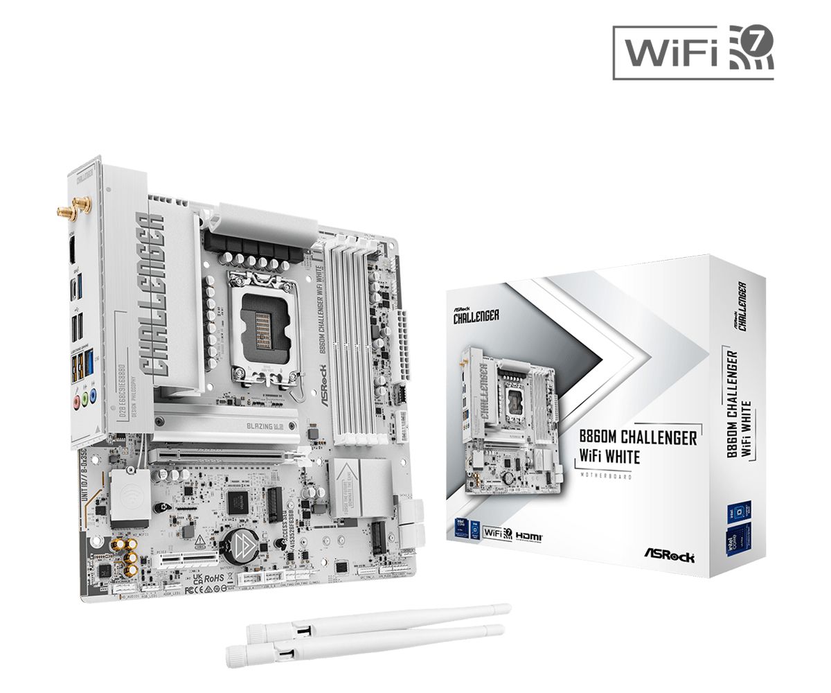 Alaplap ASRock B860M CHALLENGER WIFI WHITE Alaplap ASRock B860M CHALLENGER WIFI WHITE