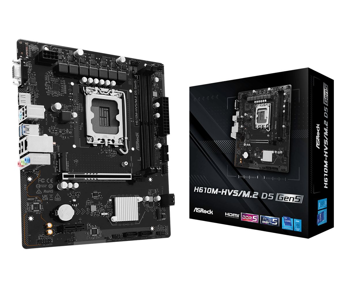 Alaplap ASRock H610M-HVS/M.2 D5 GEN5