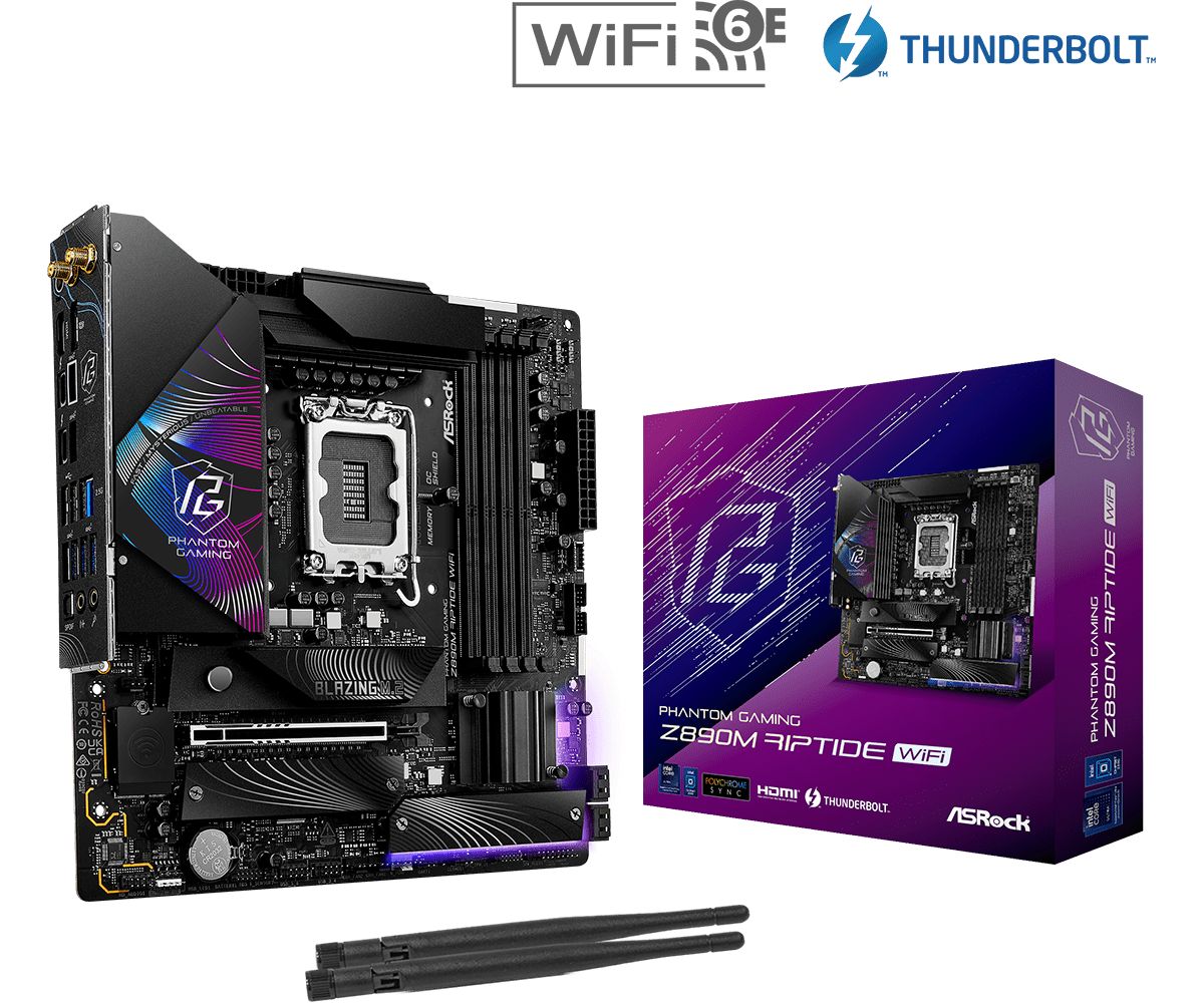 Alaplap ASRock Z890M RIPTIDE WIFI Alaplap ASRock Z890M RIPTIDE WIFI