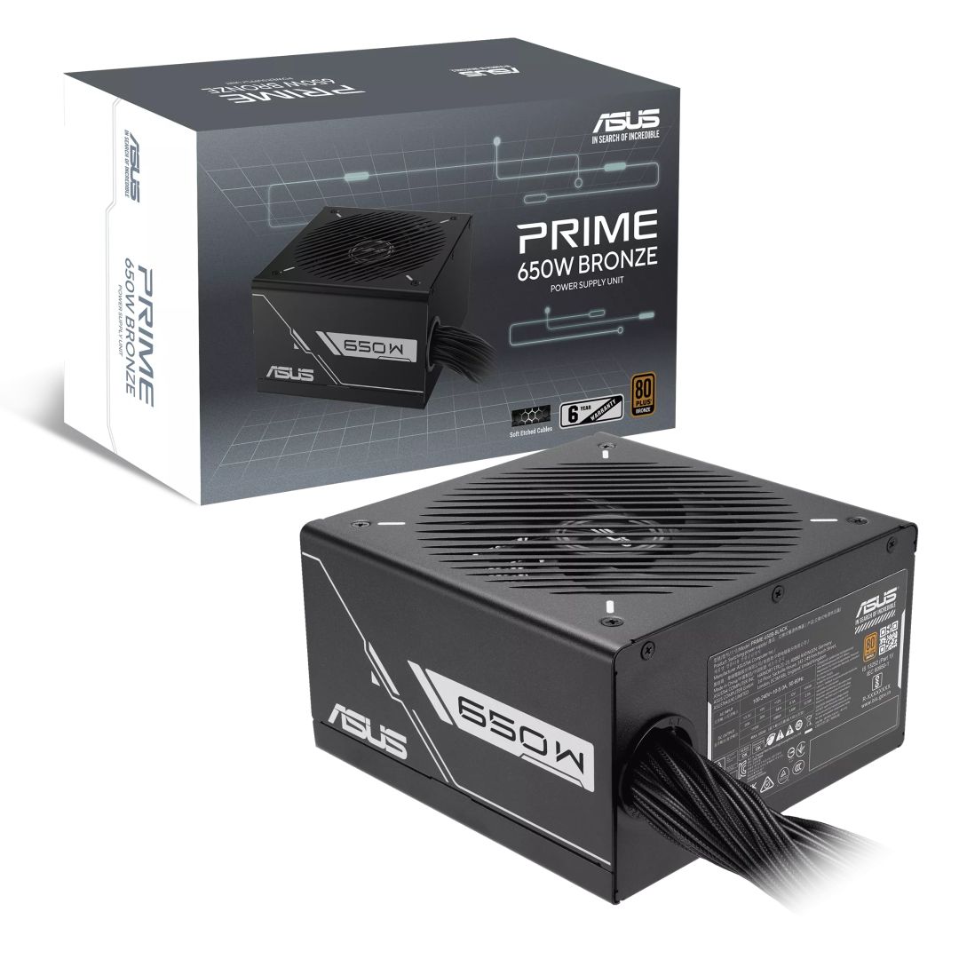 Tápegység Asus 650W 80+ Bronze Prime Tápegység Asus 650W 80+ Bronze Prime