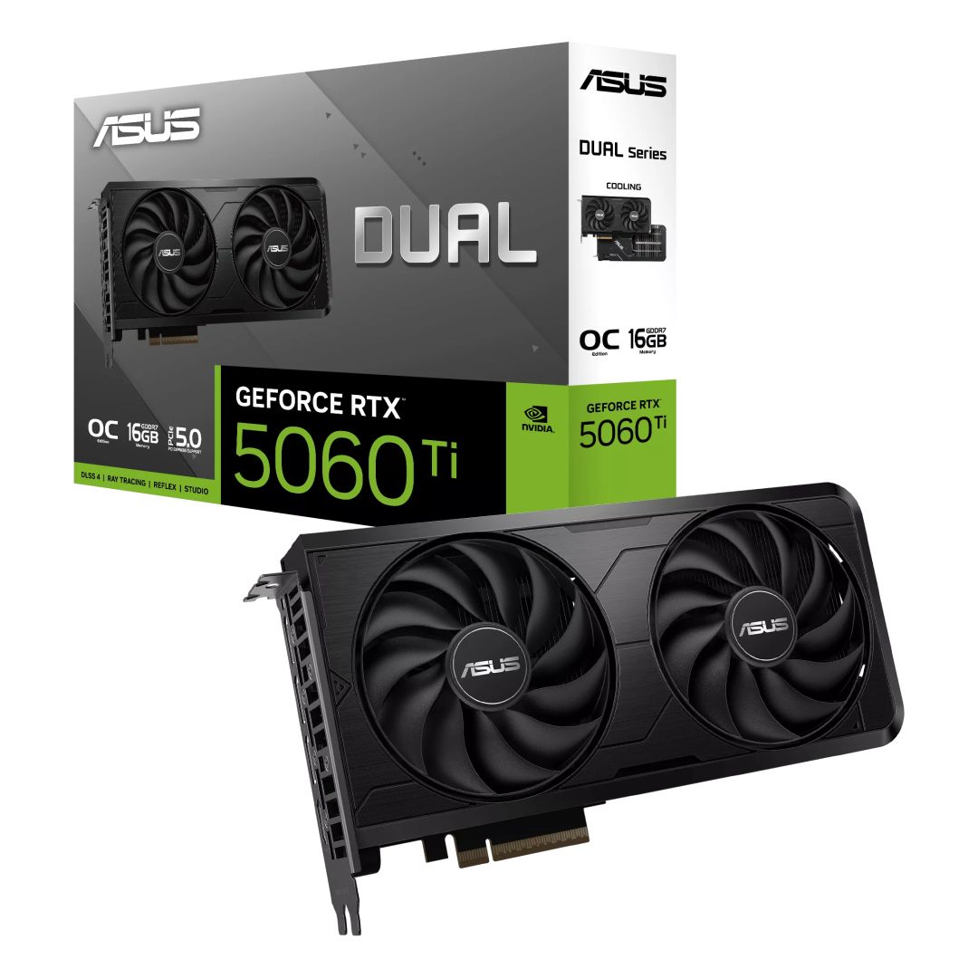 Videókártya Asus DUAL-RTX5060TI-O16G-EVO Videókártya Asus DUAL-RTX5060TI-O16G-EVO