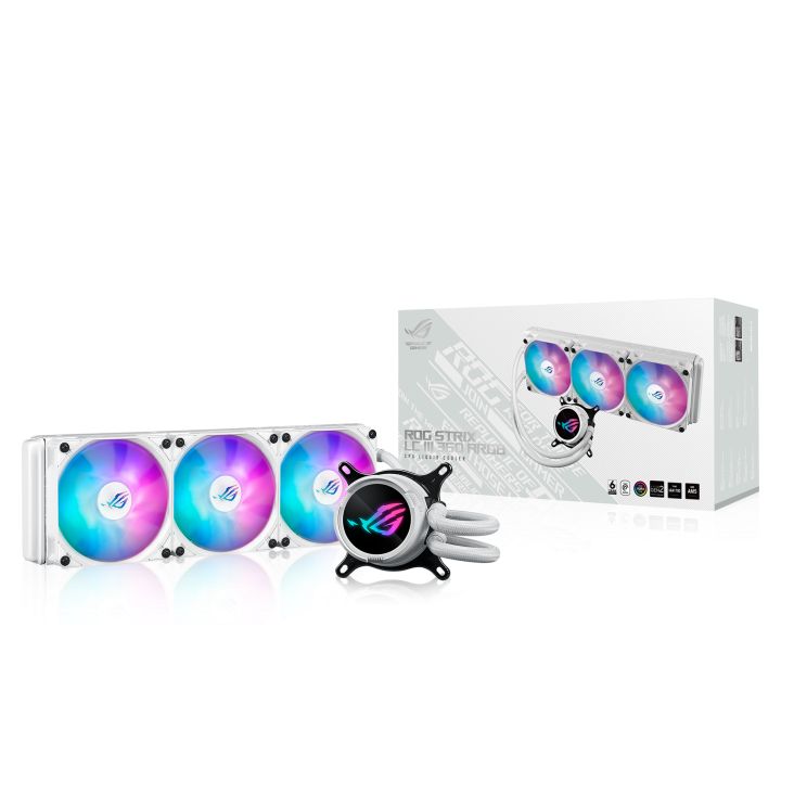 Ventilátorok, Hűtők, Előlapi panelek Asus ROG Strix LC III 360 ARGB White Edition Ventilátorok, Hűtők, Előlapi panelek Asus ROG Strix LC III 360 ARGB White Edition