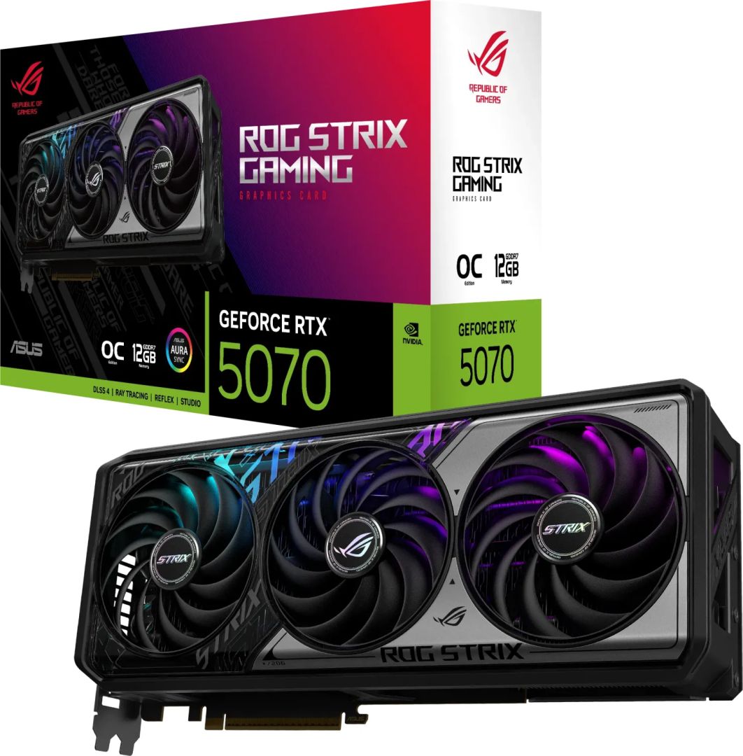 Videókártya Asus ROG-STRIX-RTX5070-O12G-GAMING Videókártya Asus ROG-STRIX-RTX5070-O12G-GAMING