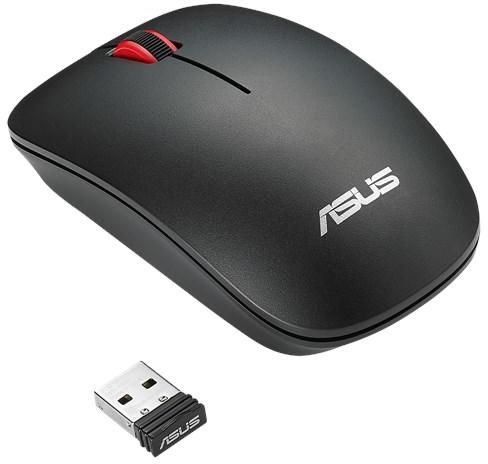 Egér Asus WT300 Wireless Optical Mouse Black/Red