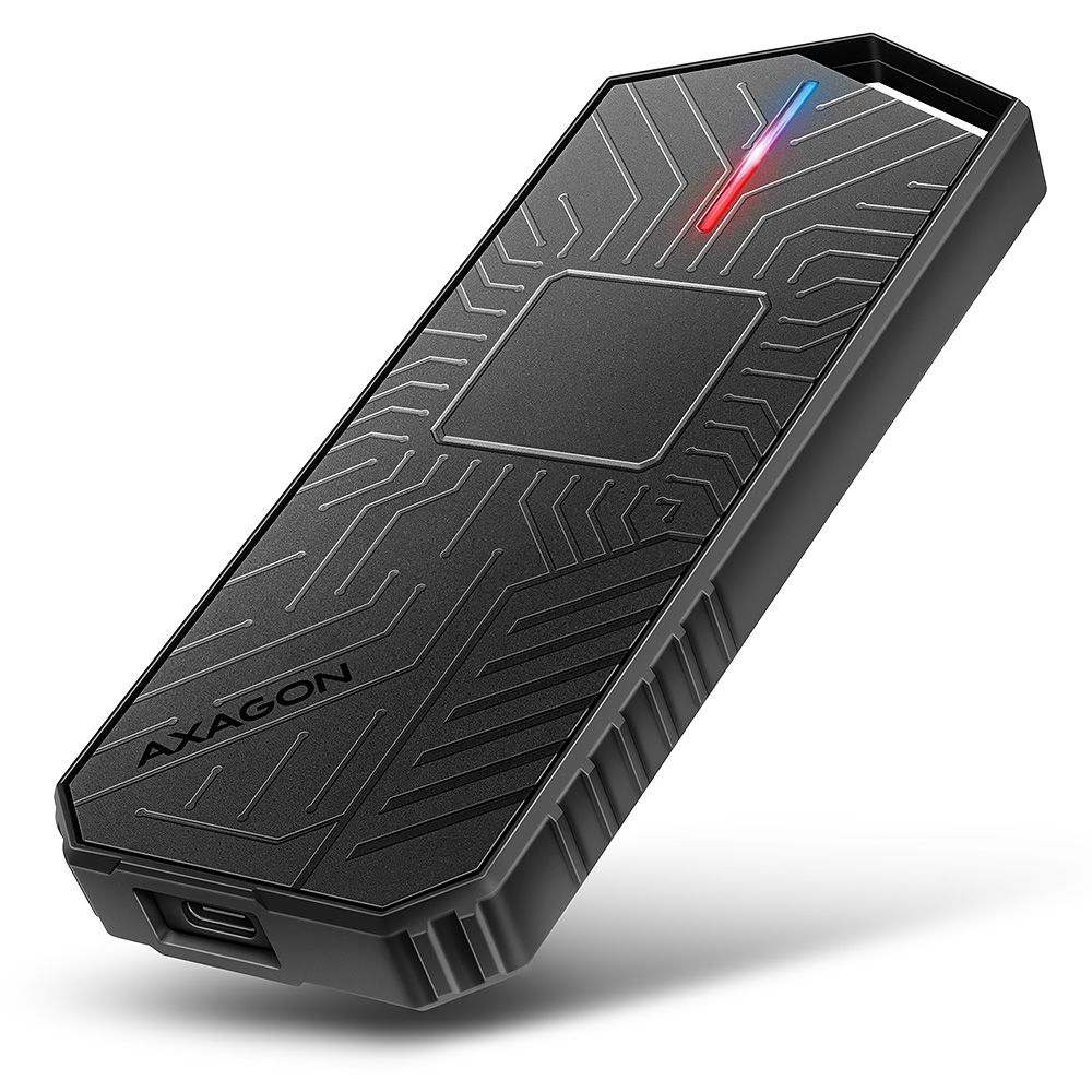 Mobilrack / Beépítő keret AXAGON EEM2-GAM USB-C 10Gbps M.2 NVMe  SATA SSD Game M.2 Box