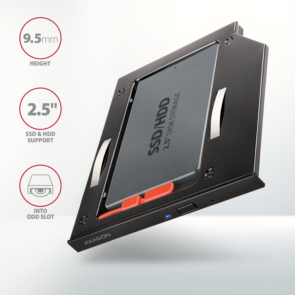 Mobilrack / Beépítő keret AXAGON RSS-CD09 ODD – 2,5
