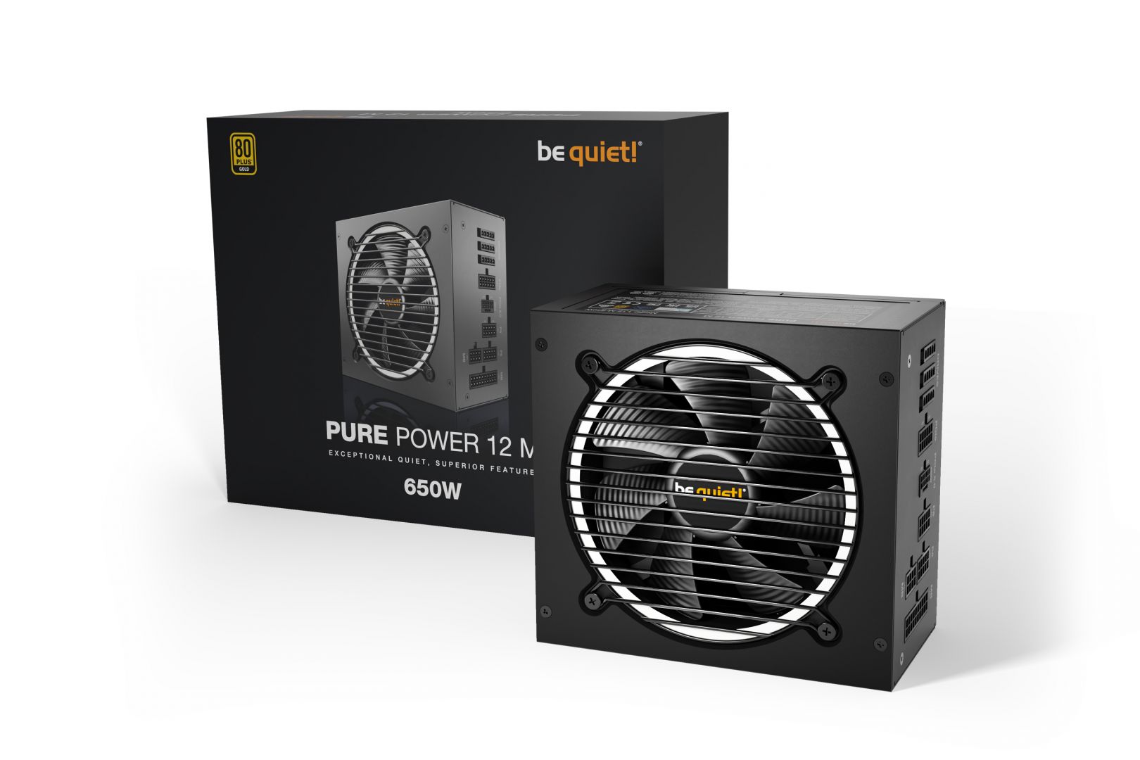 Tápegység Be quiet! 650W 80+ Gold Pure Power 12 M Tápegység Be quiet! 650W 80+ Gold Pure Power 12 M