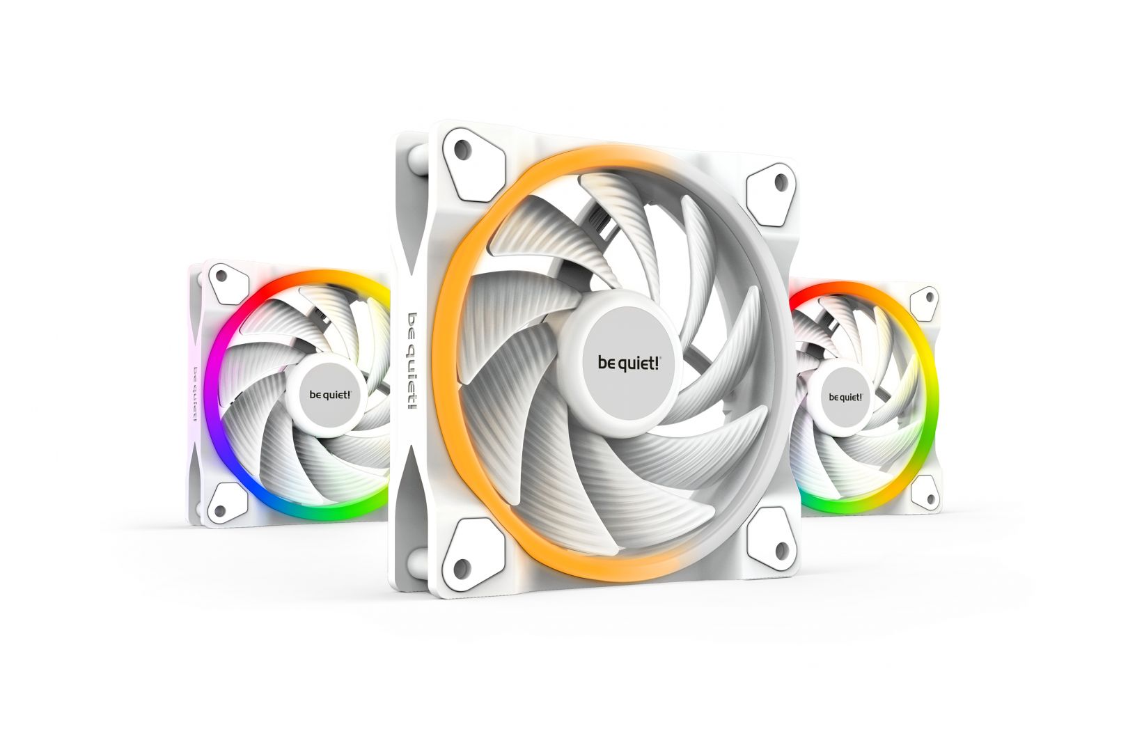 Ventilátorok, Hűtők, Előlapi panelek Be quiet! LIGHT WINGS White 120mm PWM high-speed Triple-Pack