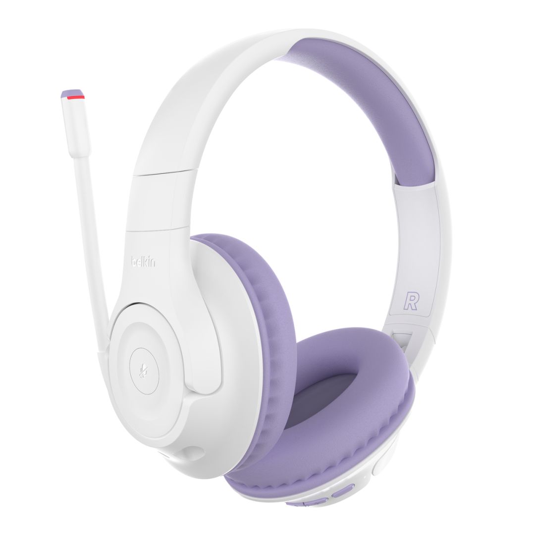 Belkin SoundForm Inspire Wireless Over-Ear Headset for Kids Lavender Belkin SoundForm Inspire Wireless Over-Ear Headset for Kids Lavender