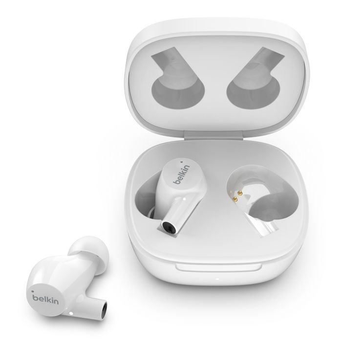 Belkin SoundForm Rise True Wireless Earbuds Headset White Belkin SoundForm Rise True Wireless Earbuds Headset White