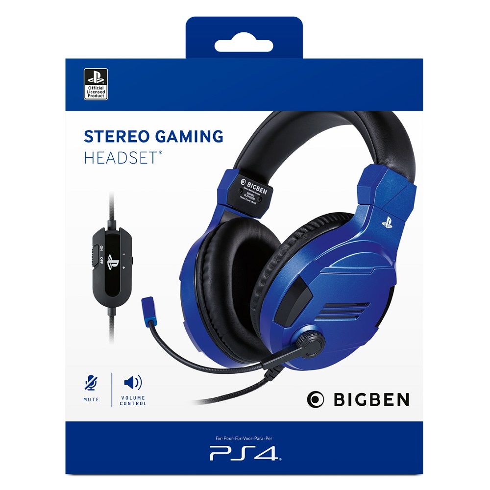 Bigben Interactive Stereo Gaming Headset V3 Blue (PS4) Bigben Interactive Stereo Gaming Headset V3 Blue (PS4)