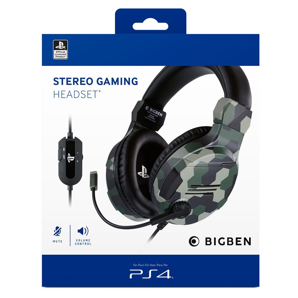 Bigben Interactive Stereo Gaming Headset V3 Camo Green (PS4) Bigben Interactive Stereo Gaming Headset V3 Camo Green (PS4)