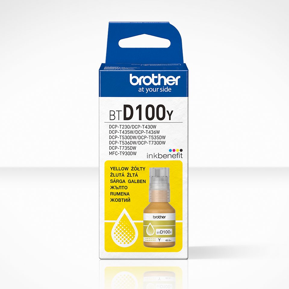 Brother BTD100Y Yellow tintapatron Brother BTD100Y Yellow tintapatron