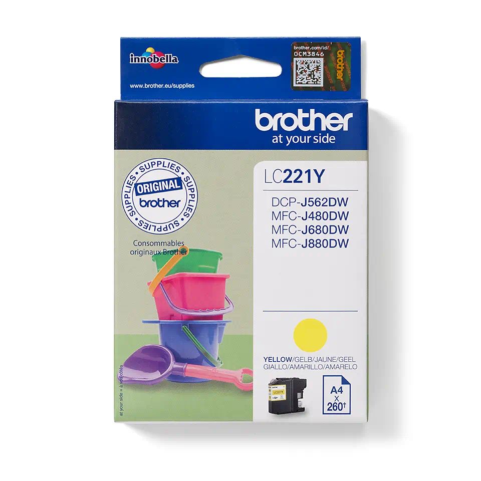 Brother LC-221 Yellow tintapatron Brother LC-221 Yellow tintapatron