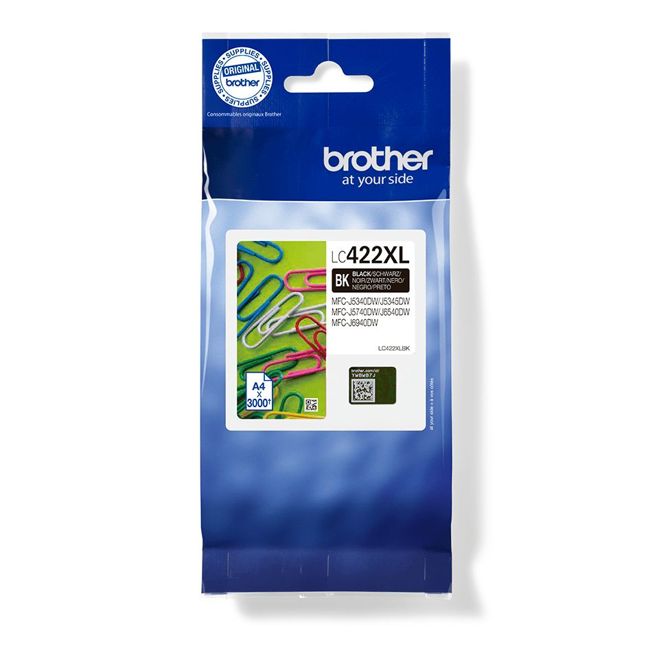 Brother LC-422XLBK Black tintapatron Brother LC-422XLBK Black tintapatron