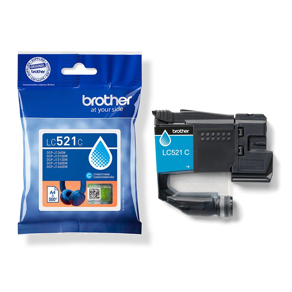 Brother LC-521C Cyan tintapatron Brother LC-521C Cyan tintapatron