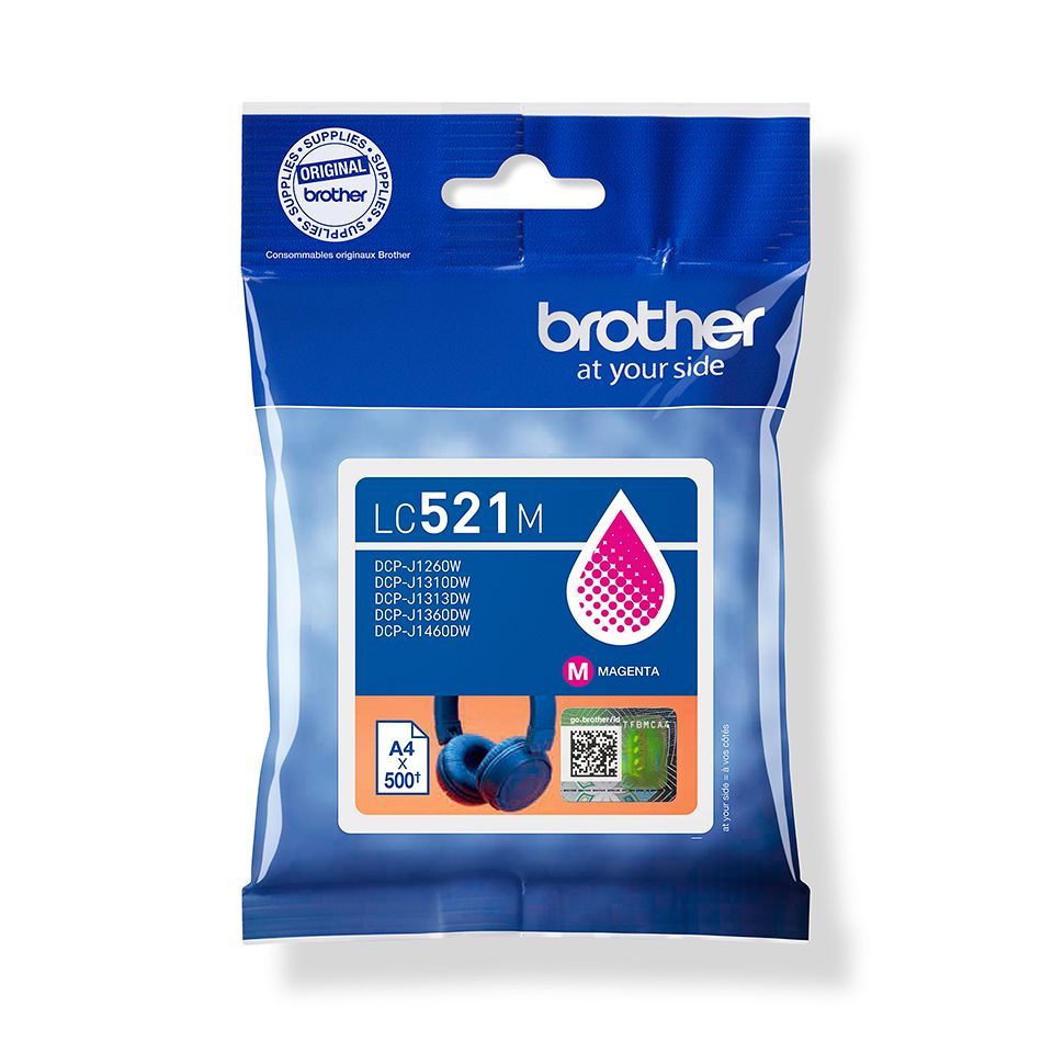 Brother LC-521M Magenta tintapatron Brother LC-521M Magenta tintapatron