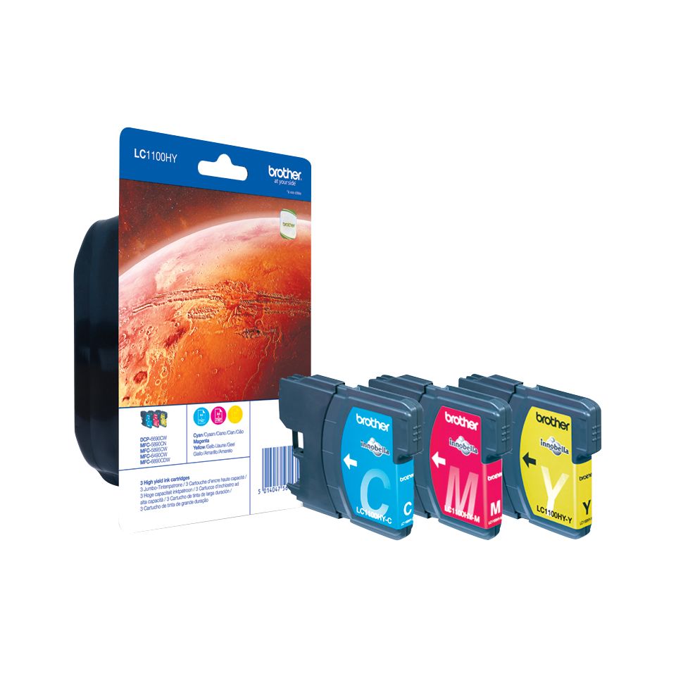 Brother LC1100HYCMY Rainbow Pack Brother LC1100HYCMY Rainbow Pack
