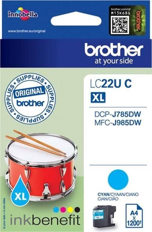Brother LC22UC Cyan tintapatron Brother LC22UC Cyan tintapatron