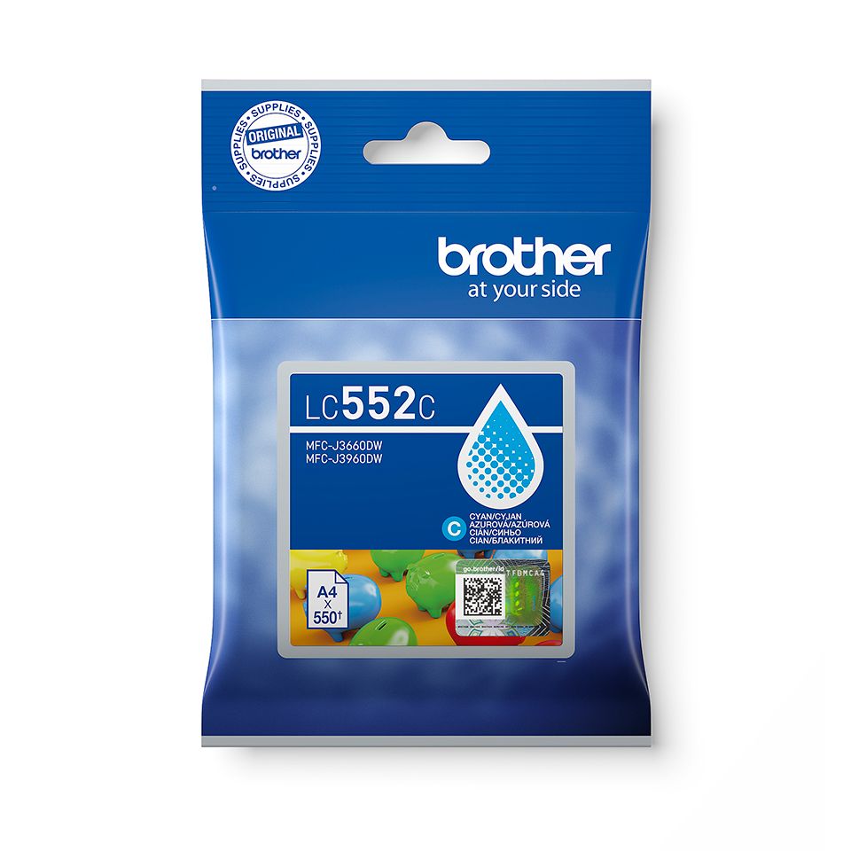 Brother LC552C Cyan tintapatron Brother LC552C Cyan tintapatron