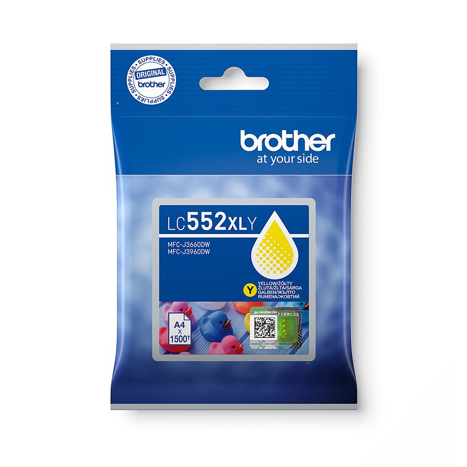 Brother LC552XLY Yellow tintapatron Brother LC552XLY Yellow tintapatron