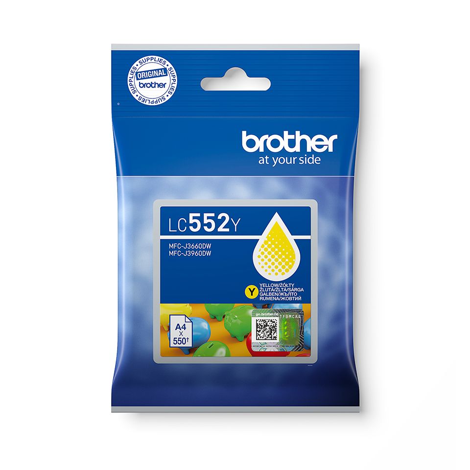 Brother LC552Y Yellow tintapatron Brother LC552Y Yellow tintapatron